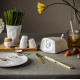Butter Dish with Top - HIDDEN - white