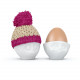 Egg cup hat ivory/fuchsia
