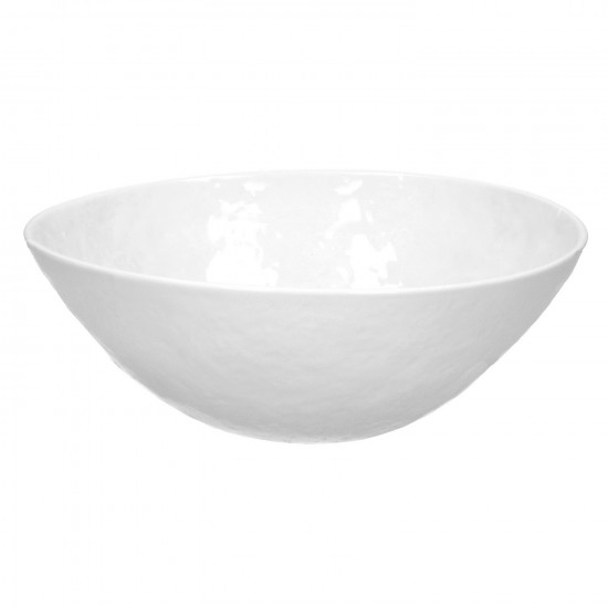 PORCELINO WHITE - saladekom - porselein - DIA 24 x H 8 cm - wit