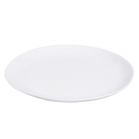 PORCELINO WHITE - dinerbord - ovaal - porselein - L 28 x W 24 cm