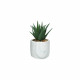 MARMURA - artificiële plant / paars - kunststof - DIA 8 x H 16 cm - groen