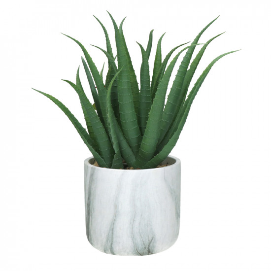 MARMURA - artificiële plant - kunststof - DIA 12 x H 35 cm - groen