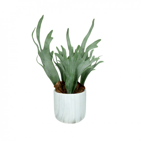 MARMURA - artificiële plant - kunststof - DIA 12 x H 40 cm - groen