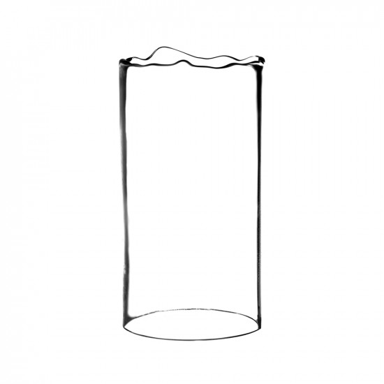 JAZZ - cilinder - glas - DIA 13 x H 24 cm - transparant