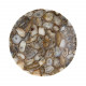 AGATA - tafelblad - agaat steen - DIA 45 x H 2 cm - karamel