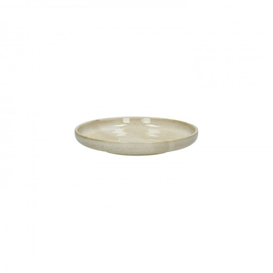 NOUGAT - aperitiefbordje - porselein - DIA 12,5 x H 2 cm - beige