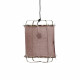 GRISHA - hanglamp - linnen - DIA 30 x H 40 cm - lavendel