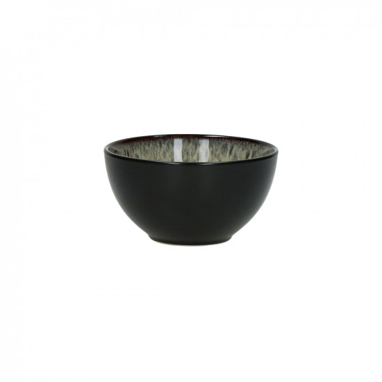 MIRHA JASPER - mini kom - steengoed - DIA 11,2 x H 6 cm - zwart/wit