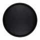 LAUREL - tafelblad / dienblad - mango hout - DIA 55 x H 4 cm - zwart