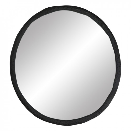 CHARLIE - spiegel - aluminium - L 60 x W 55 x H 2 cm - zwart