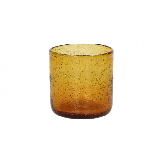 VICO - beker - glas - DIA 8 x H 8,2 cm - amber