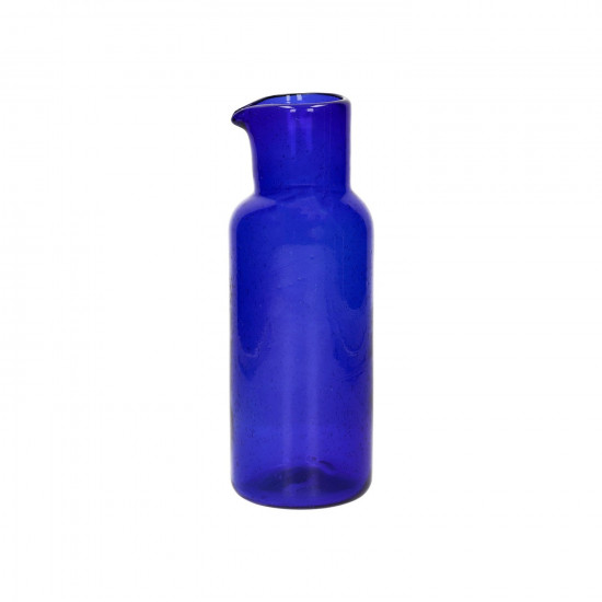 VICO - glazen karaf - glas - DIA 8,5 x H 24,5 cm - blauw