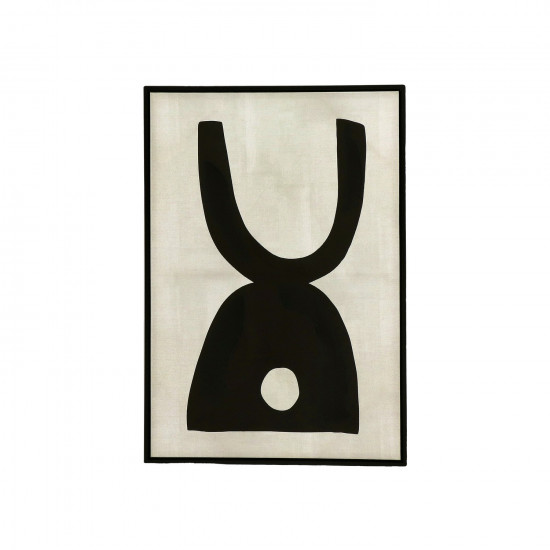 EQUILIBRO - canvas met kader - canvas - L 60 x W 4,3 x H 90 cm - zwart