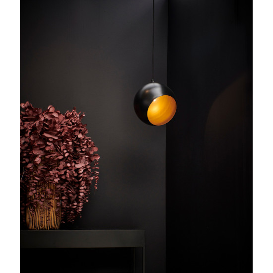 DEPOT - hanglamp - metaal - DIA 24 cm - zwart