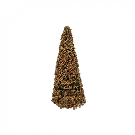 BOLAS - kerstboom - kunststof - DIA 9 x H 20 cm - roest