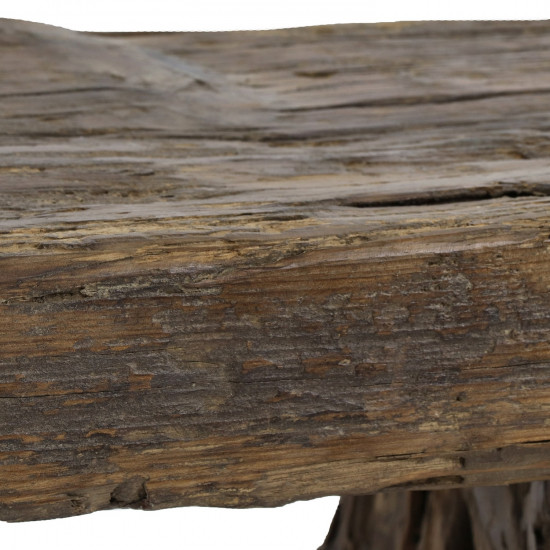 JASON - biels bank - gerecycleerd hout - L 116 x W 42 x H 50 cm - bruin