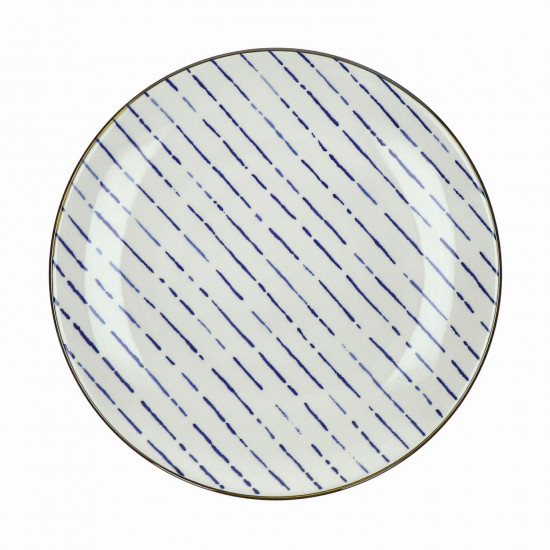ANAFI - dessertbord - porselein - DIA 22 cm - blauw