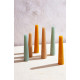 CANDLE - kaars - paraffine wax - DIA 4 x H 20 cm - honing