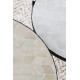 ZELLIX - tafelblad - marokkaanse zellige tegels - DIA 55 x H 2 cm - wit