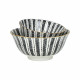 ALTO - ontbijtkom - porselein - DIA 12 x H 6 cm - zwart/wit