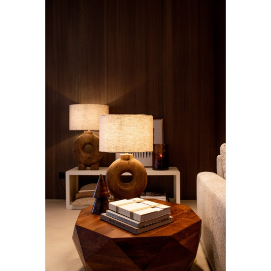 EDENBURG - salontafel - acacia hout - L 80 x W 80 x H 35 cm - bruin