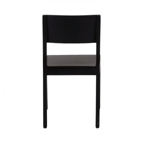 ALBERTON - stoel - mango hout - L 46 x W 47 x H 86 cm - zwart