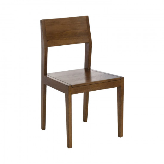 ALBERTON - stoel - mango hout - L 46 x W 47 x H 86 cm - walnoot