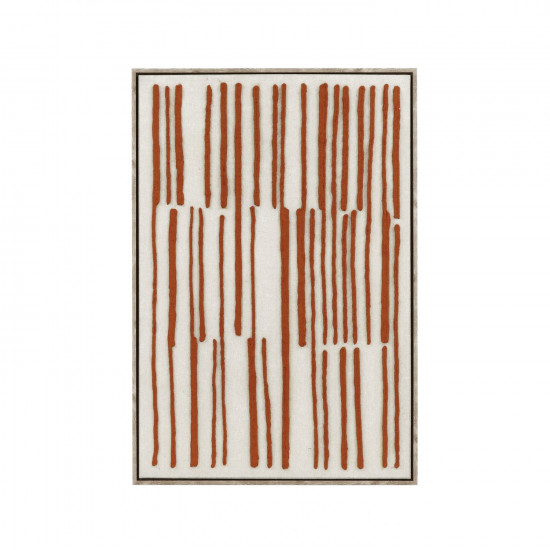 BERGAMO - canvas met kader - linnen - L 63 x W 4,3 x H 93 - terracotta
