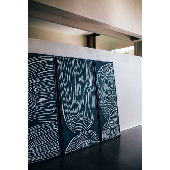 SESTRI - canvas met kader - polyester - L 63 x W 4,3 x H 123 cm - zwart