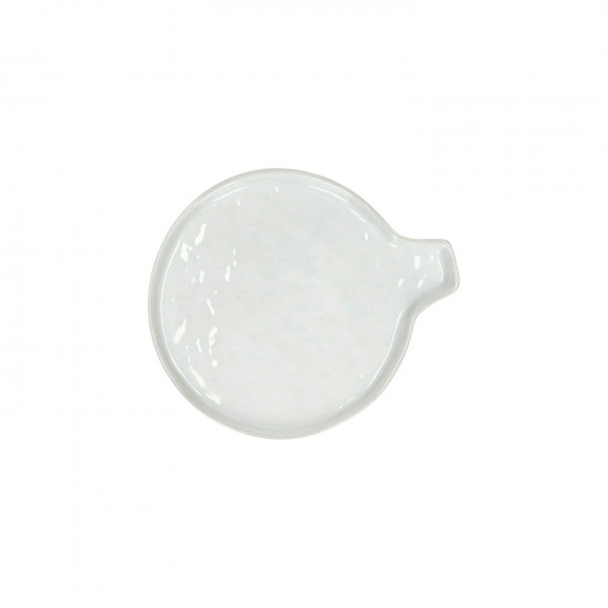 PORCELINO WHITE - lepelhouder - porselein - DIA 13 x H 2,2 cm - wit