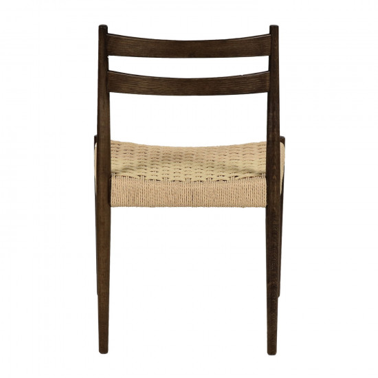 MINOU - stoel - essenhout - L 51,5 x W 51,5 x H 80 cm - walnoot