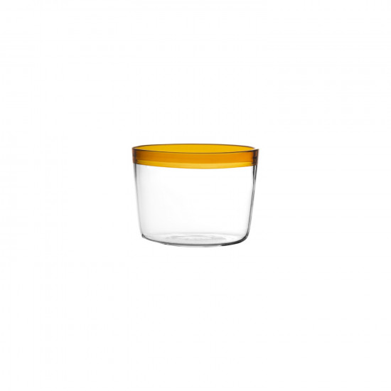 TARIFA - waterglas - borosilicaatglas - DIA 8 x H 6 cm - amber