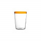 TARIFA - waterglas - borosilicaatglas - DIA 8 x H 9 cm - amber