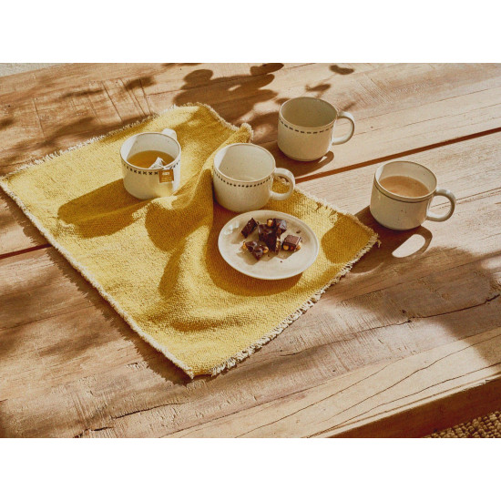 BISCOTTI - aperitiefbordje - porselein - DIA 11,3 x H 2 cm - grijs/beige