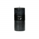 CANDLE - kaars - paraffine wax - DIA 7 x H 14 cm - zwart
