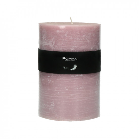 CANDLE - kaars - paraffine wax - DIA 10 x H 15 cm - licht roze