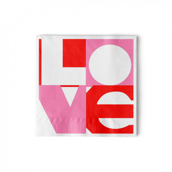 Love Graphic Napkin 25x25