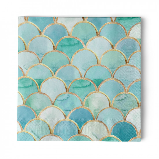 Art Déco turquoise Napkin 33x33