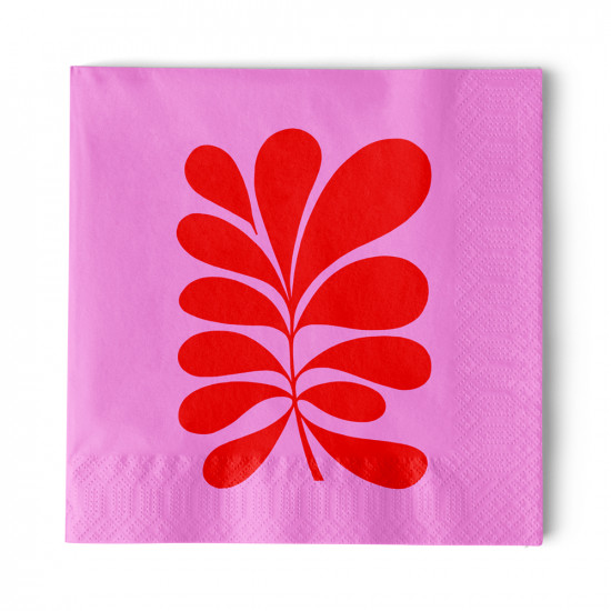 Paula red Napkin 33x33