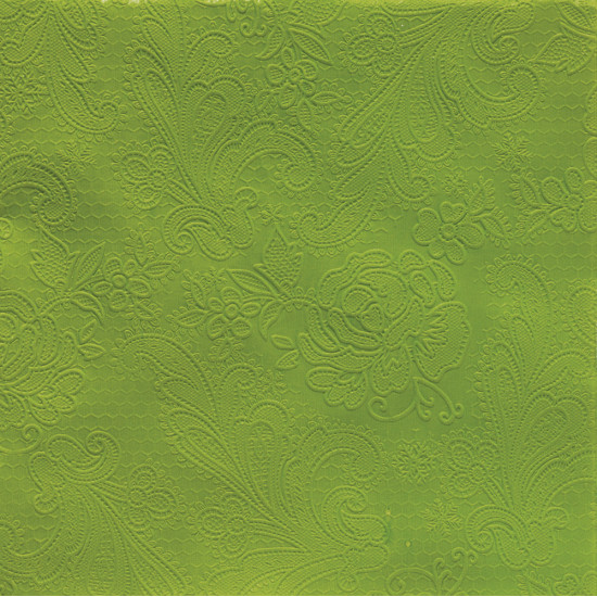Lace embossed greenery 33x33 cm
