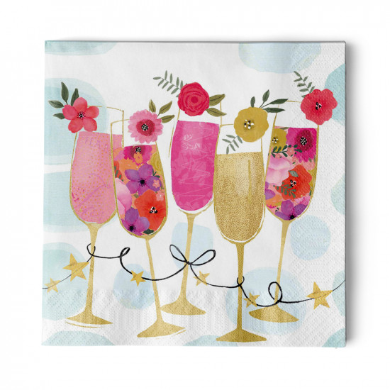 Happy Drinks Napkin 33x33