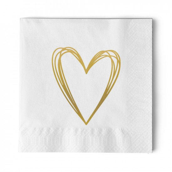 Pure Heart gold Napkin 33x33