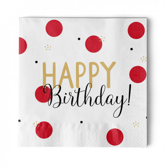 Happy Birthday! Napkin 33x33