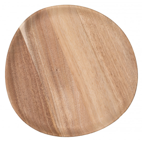 Mix & Match Plate Acacia wood large dia:27.5cm