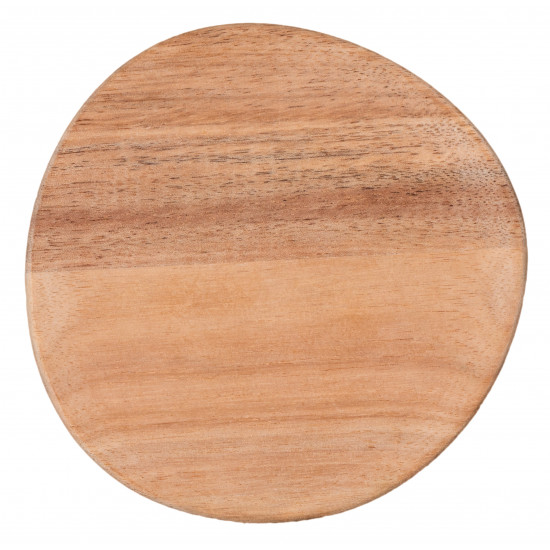 Mix & Match Plate Acacia wood small dia:13cm