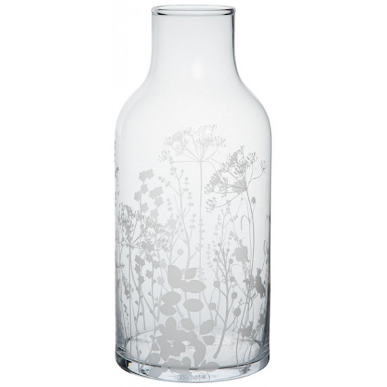 Glass vase meadow flowers Dia:13.5cm Height:30cm