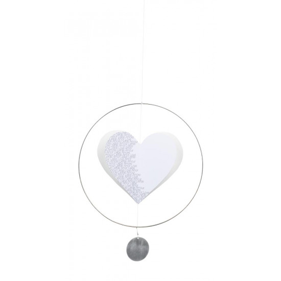 Heart mobile large Liebe Love Amour. D:27.5cm