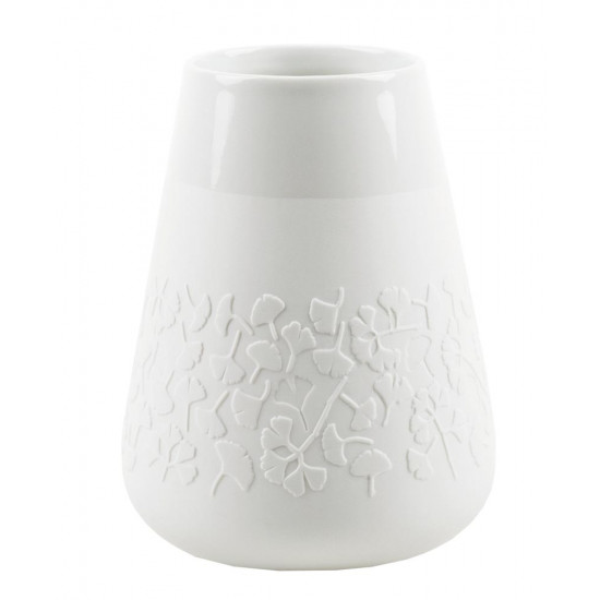 Porcelain vase floral gingko Dia:8.5-13cm Height:18cm