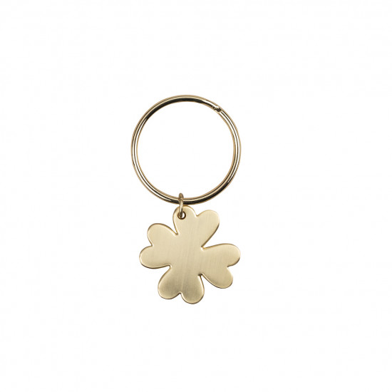 Lucky keyring pendant clover- leaf 3,2x3,2cm
