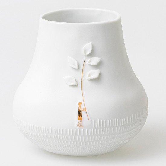 Picture story vase meadow D:11cm H:11cm